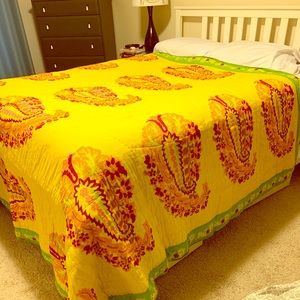 Anthropologie Queen Double-Sided Quilt